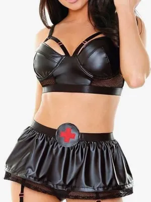 Ophelia Payne Goth Nurse Costume thumbnail 3