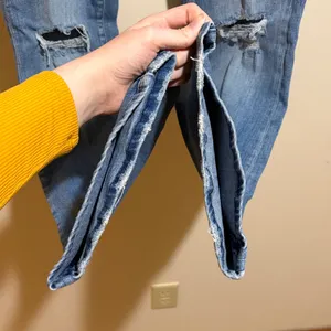 Pilcro Anthropologie The Icon High Waist Distressed Denim Flare Jeans Size 28 thumbnail 9