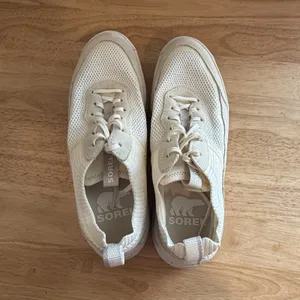 Sorel Womens Size 8 ONA 503‎ Low Knit Sea Salt Chalk Platform Sneakers Shoes thumbnail 6