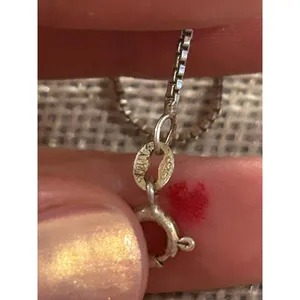 Lot a617 15.5 inch 925 sterling silver chain necklace thumbnail 8