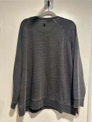 NWOT FP Movement washed black Sz:M casual active lifestyle pullover sweatshirt. thumbnail 2