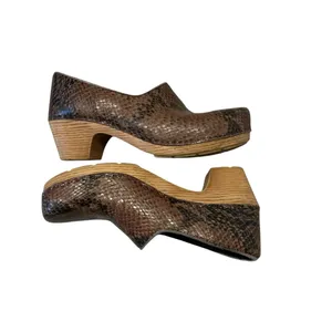 Dansko Marisol snake print leather clogs size 36 thumbnail 2