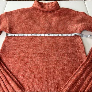 MinkPink‎ Womens Brick Red Size Large Curious Roll Neck Sweater Dress Tunic NEW thumbnail 10