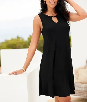 Black sleeveless mini‎ dress Size 2 thumbnail 1
