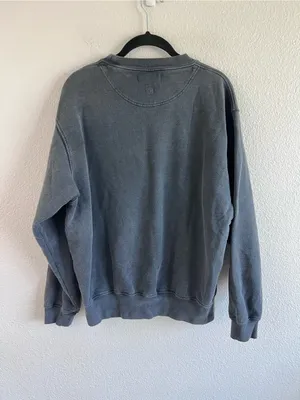 Anine Bing Women's Los Angeles French Terry Pullover Sweatshirt Grey Logo thumbnail 3