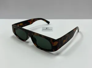 90s Style Oval Leopard Sunglasses Multi thumbnail 2