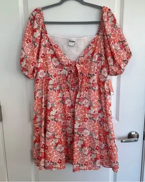 Altar'd State NEW Arula Floral Dress Plus Size X / 0X / XL NWT thumbnail 5