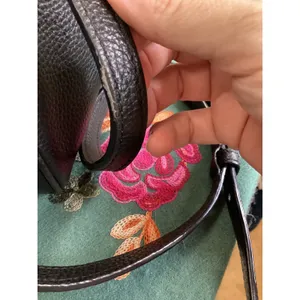 Kate Spade Black Pebbled Leather Satchel Crossbody Bag‎ Gold Hardware PXRU5510 thumbnail 2