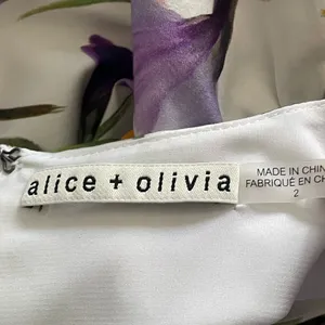 Alice‎ + Olivia Kirby Faux-Wrap Floral Flounce Dress thumbnail 13