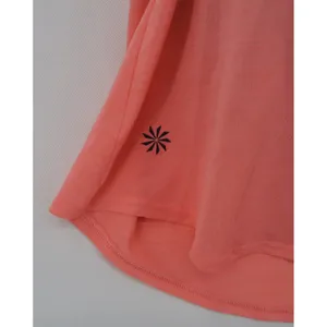Athleta Womens Medium 2-in-1 Tank Top with Built-in Sports Bra Coral‎ Navy Blue thumbnail 5