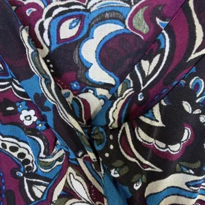 Chico's 2 Travelers Black blue large Paisley Floral Long Sleeve Blouse western thumbnail 6