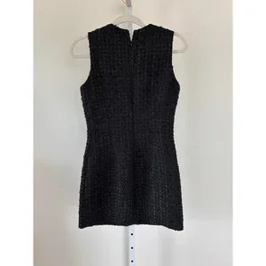 Amanda Uprichard Tweed Black Mini Dress size Small thumbnail 3