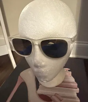 Source Unknown Unbranded Women's White and Silver Sunglasses thumbnail 1