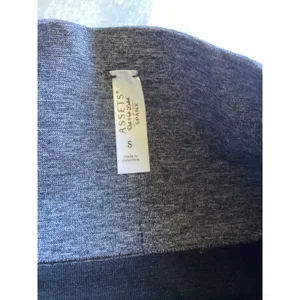 Assets by Spanx Red Hot Label Gray Heathered Seamless Side Stripe Leggings Small thumbnail 5