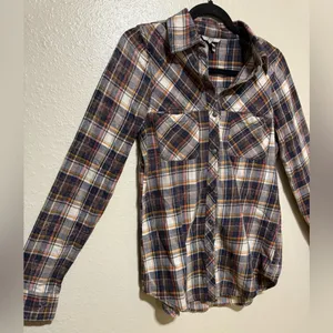 BKE Plaid Flannel Button-Up Shirt | Small | Western Plaid Long Sleeve Flannel thumbnail 4