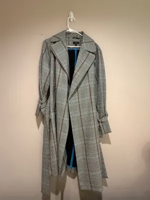 Topshop Trench Coat Plaid  thumbnail 3