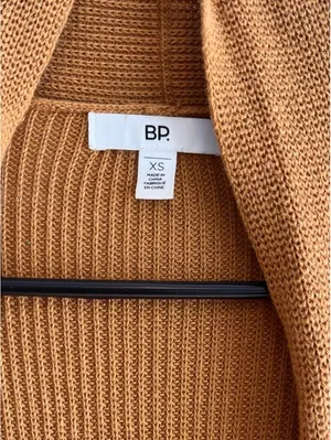 BP Brown Long Open Cardigan XS/S thumbnail 5