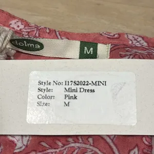 NWT Dolma Raya Block Printed Mini Dress Sz M thumbnail 6
