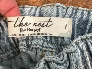 Three Bird Nest Simply You Wide Leg Jeans Light Wash Size L thumbnail 7