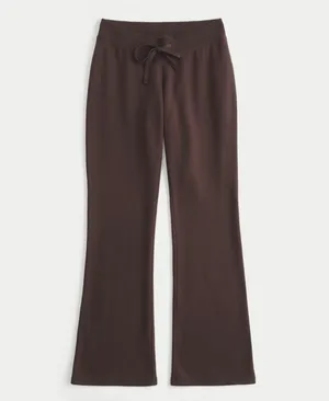 brown bootcut sweatpants thumbnail 2