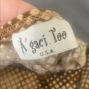 A'Gaci Sleeveless Brown Geo Print Tank thumbnail 6