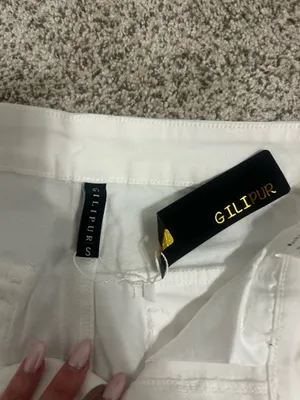 White cargo pants thumbnail 2