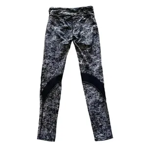 Black & White Abstract Skinny High Waist Womens Yoga Athletic Pants Sz S thumbnail 3