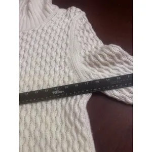 J Crew White Sweater Size L thumbnail 12