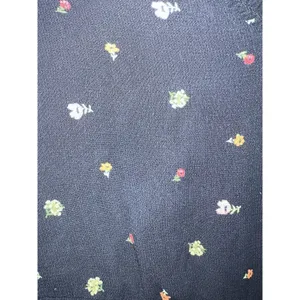 Sanctuary Anthropologie Women Top L Black Floral Ruffle Lined Smocked Blouse thumbnail 3