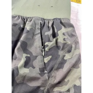 Title: Tek Gear Women’s Camo Running Shorts Size M Green Camouflage Zipper thumbnail 5