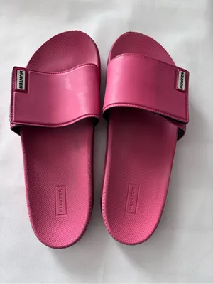 Hunter Women's Original Slide Sandals Pink Size UK 8 (US 10) Pool beach thumbnail 1