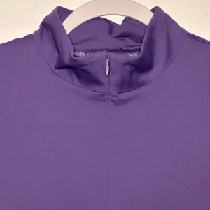 Tommy Bahama IslandZone Purple Short Sleeve Mock Neck Zip Golf Polo Shirt Medium thumbnail 9