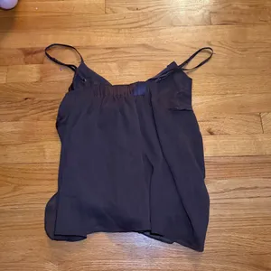 Mixit Petite Babydoll Cami Top Size PL Brown Y2K Chiffon Satin Bow Camisole thumbnail 2