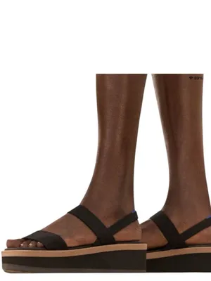 Rothy's The Lightweight Wedge Sandals, Black, Size 10.5, NWT No box thumbnail 3