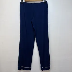 Eberjey Womens Gisele Tencel Modal Long Sleeve PJ Set Size XS Navy Ivory Pajamas thumbnail 6