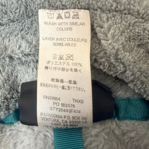 Patagonia Re-Tool Snap-T Pullover Grey Teal Fleece Womens M Hiking Gorpcore thumbnail 9