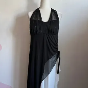 Vintage Y2K Gown Dress, Prom,‎ Assymetrical, Fairy Grunge, Large, Rhinestone thumbnail 2
