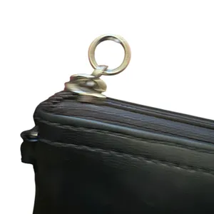Vintage Coach Glove‎ Tanned Leather Wristlet Small Zip Top Black Silver Hardware thumbnail 6