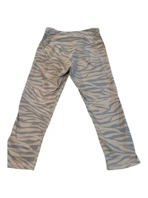 Old Navy Powersoft Zebra Print Capri Workout Leggings - Women's Large thumbnail 2