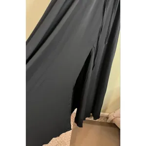 Lulus Essence of Style Black Maxi flowing skirt side slit Dress, size XS thumbnail 8