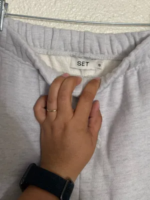 Set active Midweight Sweats Staple Old School Sweatpants size Small heather grey thumbnail 5
