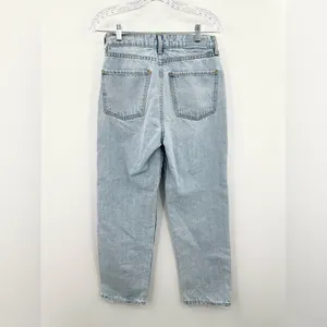 Revice Women's Light Wash‎ Blue Straight Leg Asymmetrical Waist Size 28 thumbnail 2