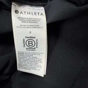 Athleta Brooklyn Ankle Pant Women’s Size 6 Black Stretch Travel Commuter Pants thumbnail 6