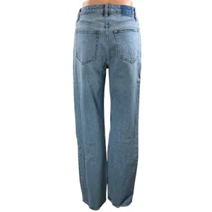 Abercrombie & Fitch The 90s Relaxed High Rise Blue Straight Denim Jeans Size 26 thumbnail 3