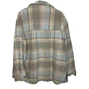 ✨ American Eagle Plaid‎ Shacket Jacket Women’s Large ✨ thumbnail 3