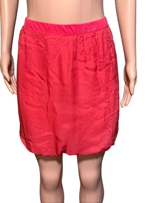 Amorethos pink mesh overlay elastic high waist mini pencil skirt 4/S thumbnail 1