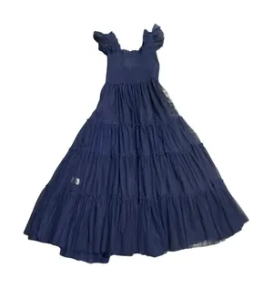 Hill House Home The Collector's Edition Ellie Nap Dress Blue Tulle Smoked Bodice thumbnail 1