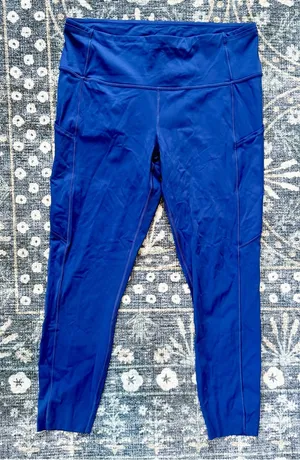 Lululemon Blue High-Waist Athletic Leggings thumbnail 1