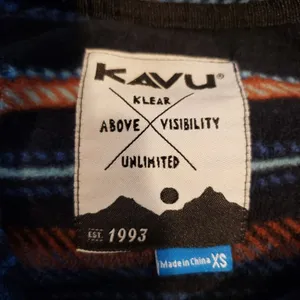 Kavu women's Multicolor Striped Fleece XS S thumbnail 2