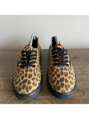 Vans Unisex Leopard Print Shoe Size 8 or 6.5 #675 thumbnail 2